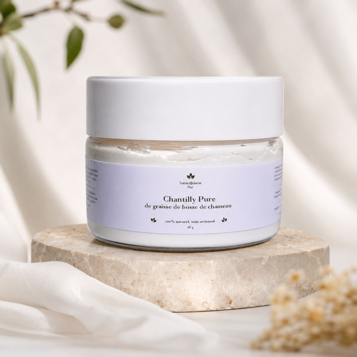 Chantilly de graisse de bosse de chameau texture onctueuse